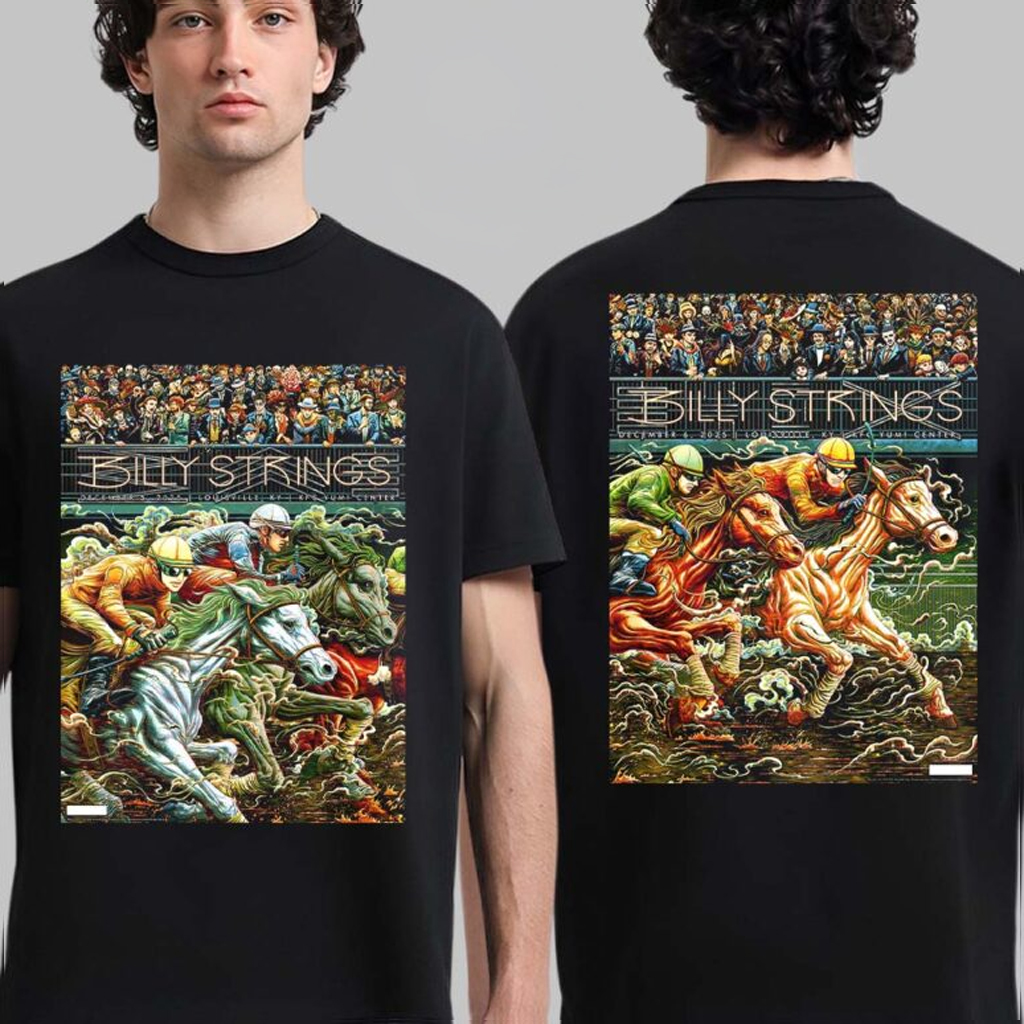 Billy Strings Merch Louisville Kentucky 2025 Night 1 And 2 Combined Poster At Yum Center Shirt Billy Strings Merch Louisville Kentucky 2025 Night 1 And 2 Combined Poster At Yum Center Shirt