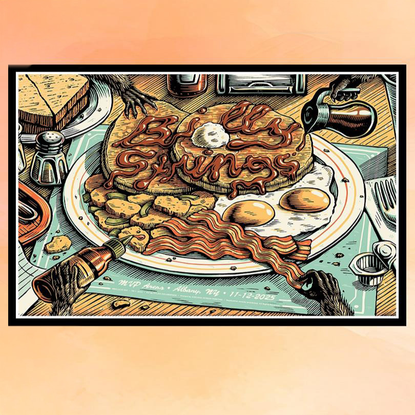 Billy Strings Merch MVP Arena Albany NY Nov 12 2025 Concert Poster Wall Art Decor Gifts For Fan