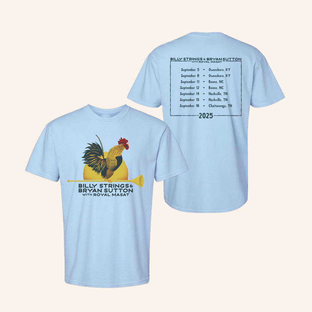 Billy Strings Merch Rooster With Dates T-Shirt Gift Ideas For Friends
