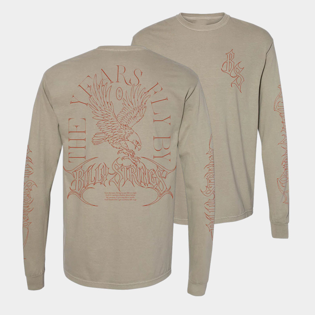 Billy Strings Merch The Years Fly By Long Sleeve T-Shirt Billy Strings Shirt Gifts For Fans