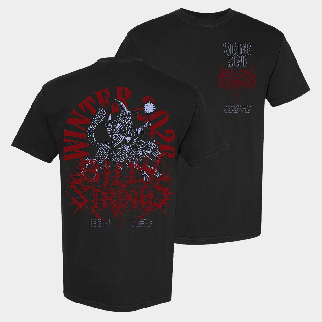 Billy Strings Merch Wizard Metal T-Shirt With Dates Billy Strings Shirt Gift Ideas For Fans