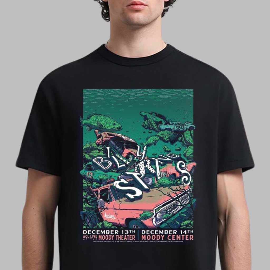 Billy Strings Poster For Show In Austin Texas At Moody Theater On December 13 And 14 2024 Art By Dan Grissom T-Shirt Billy Strings Merch Billy Strings Poster For Show In Austin Texas At Moody Theater On December 13 And 14 2024 Art By Dan Grissom T-Shirt Billy Strings Merch