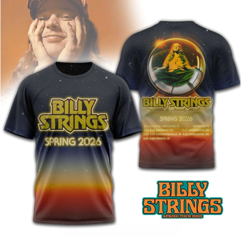 Billy Strings Spring 2026 T-Shirt Billy Strings Merch Gifts For Music Fans