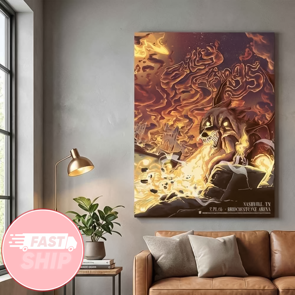 Billy Strings Winter Tour 2026 At Bridgestone Arena Nashville February 20 2026 Single Event Poster