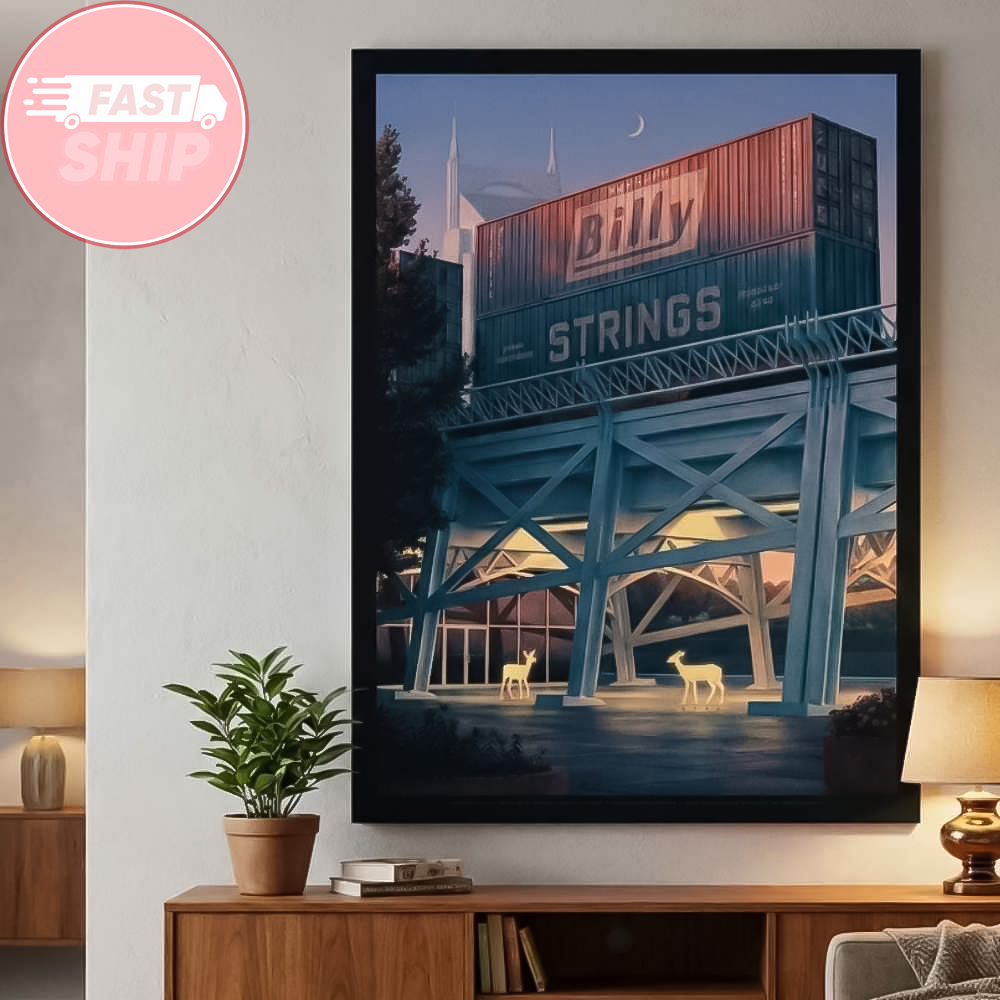 Billy Strings Winter Tour Nashville Run Bridgestone Arena And Ryman Auditorium Feb 20-22 2026 Poster