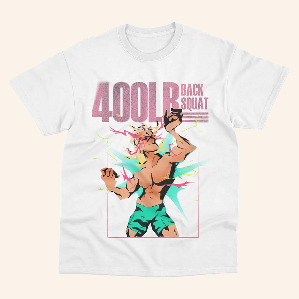 Bilmuri Merch Anime 400LR Back Squat T-Shirt Great Gifts For Him