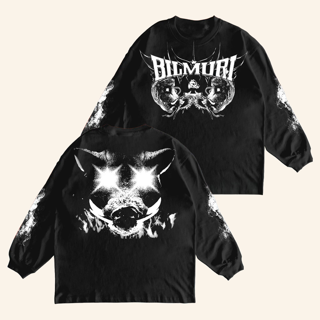 Bilmuri Merch Schort Black Long Sleeve Shirt Unique Gifts For Music Lovers