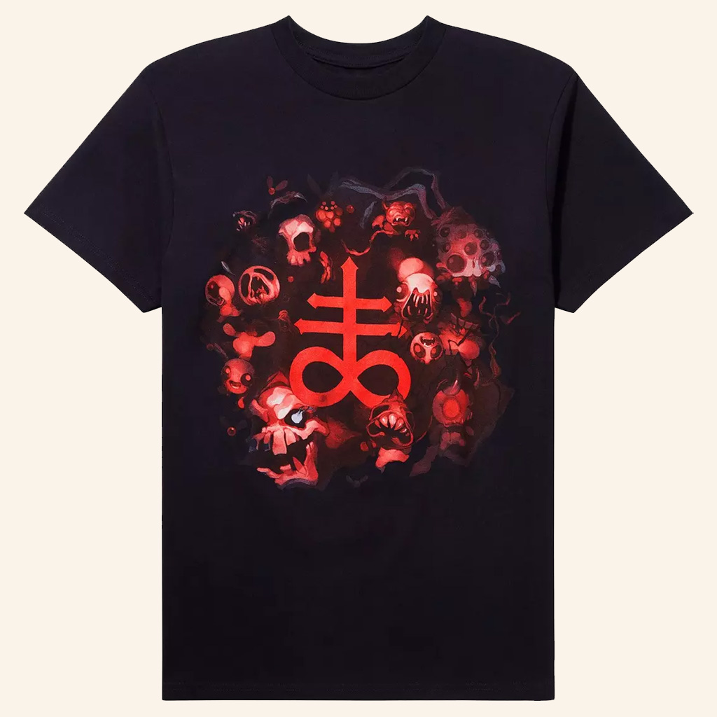 Binding Of Isaac Merch Brimstone Demons T-Shirt Gifts Ideas For Husband