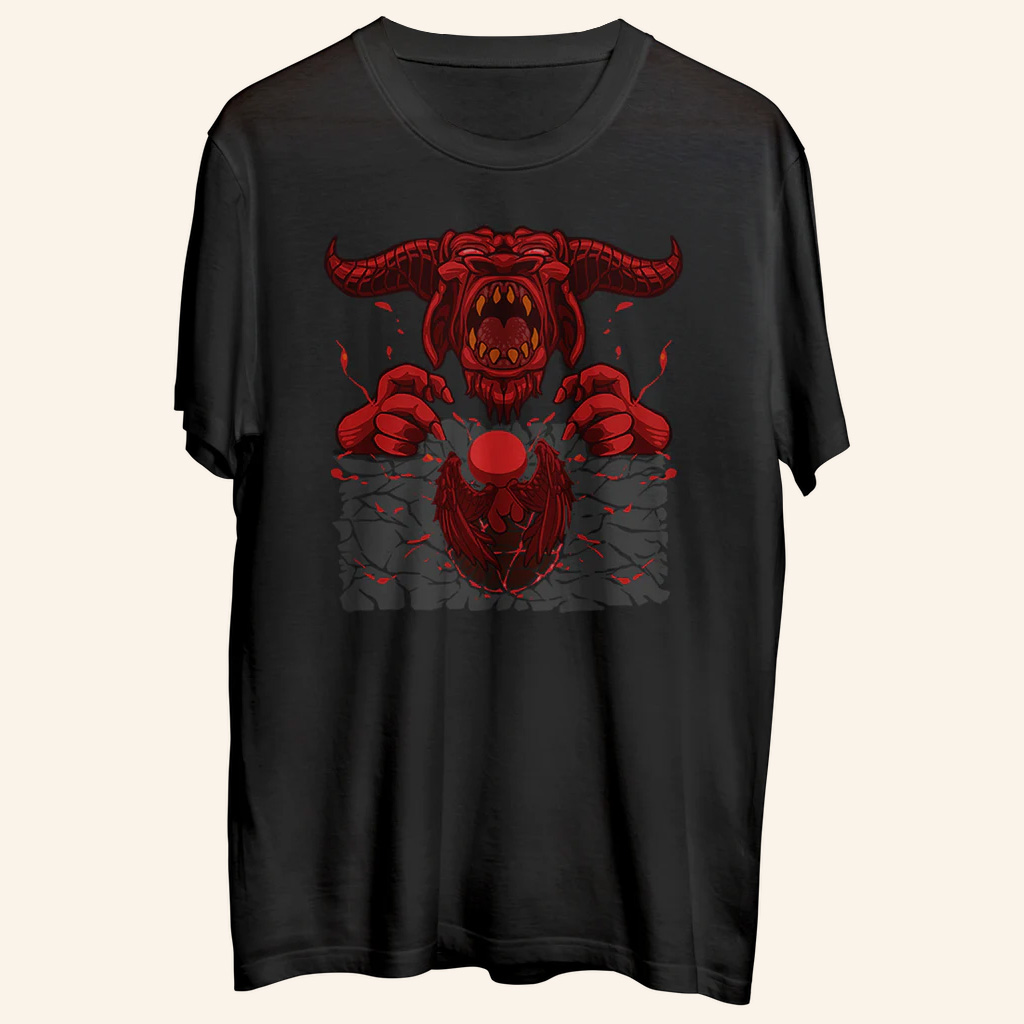 Binding Of Isaac Merch Isaac Vs Satan T-Shirt Best Gifts For Husband