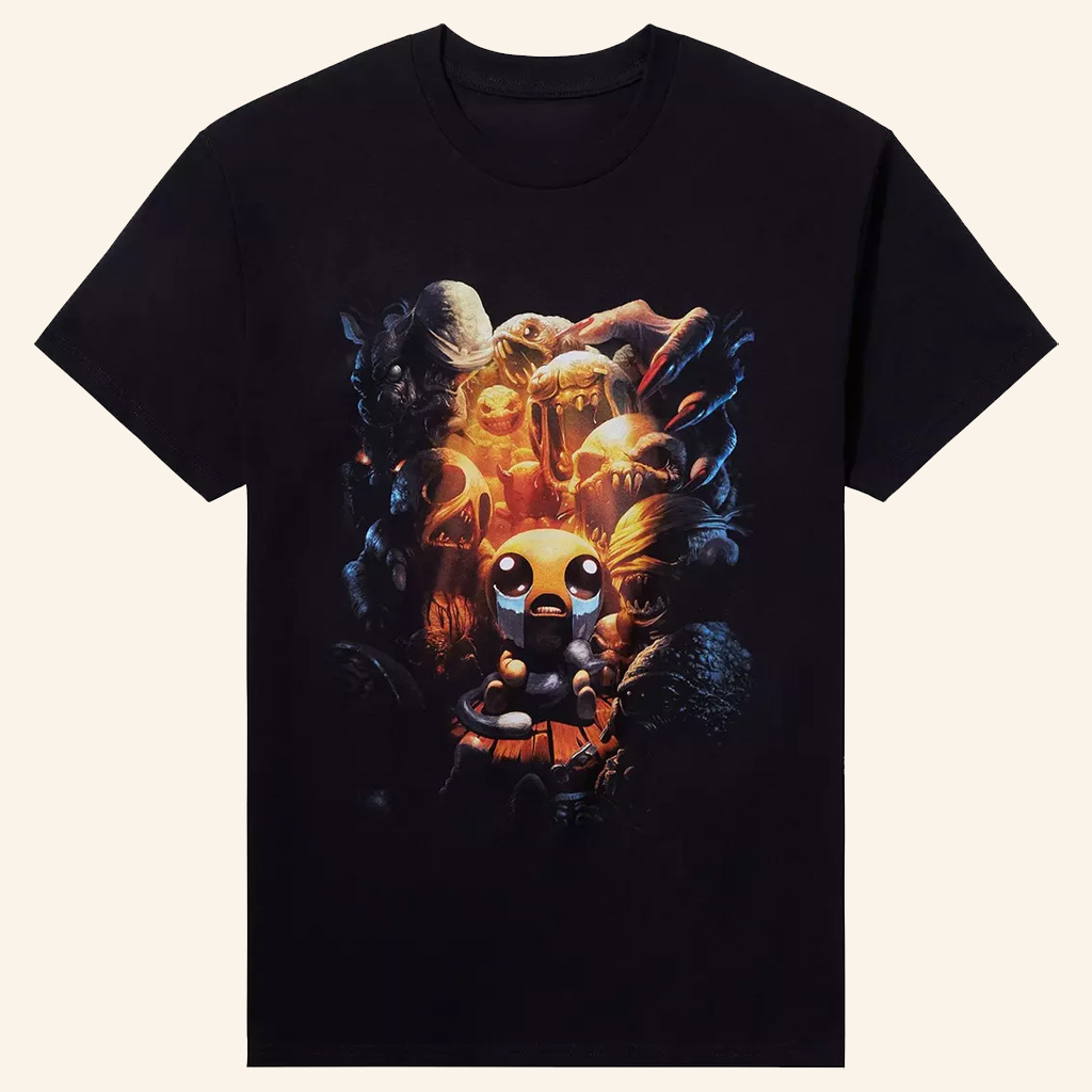 Binding Of Isaac Merch Surrounding Villains T-Shirt Gifts Ideas For Him