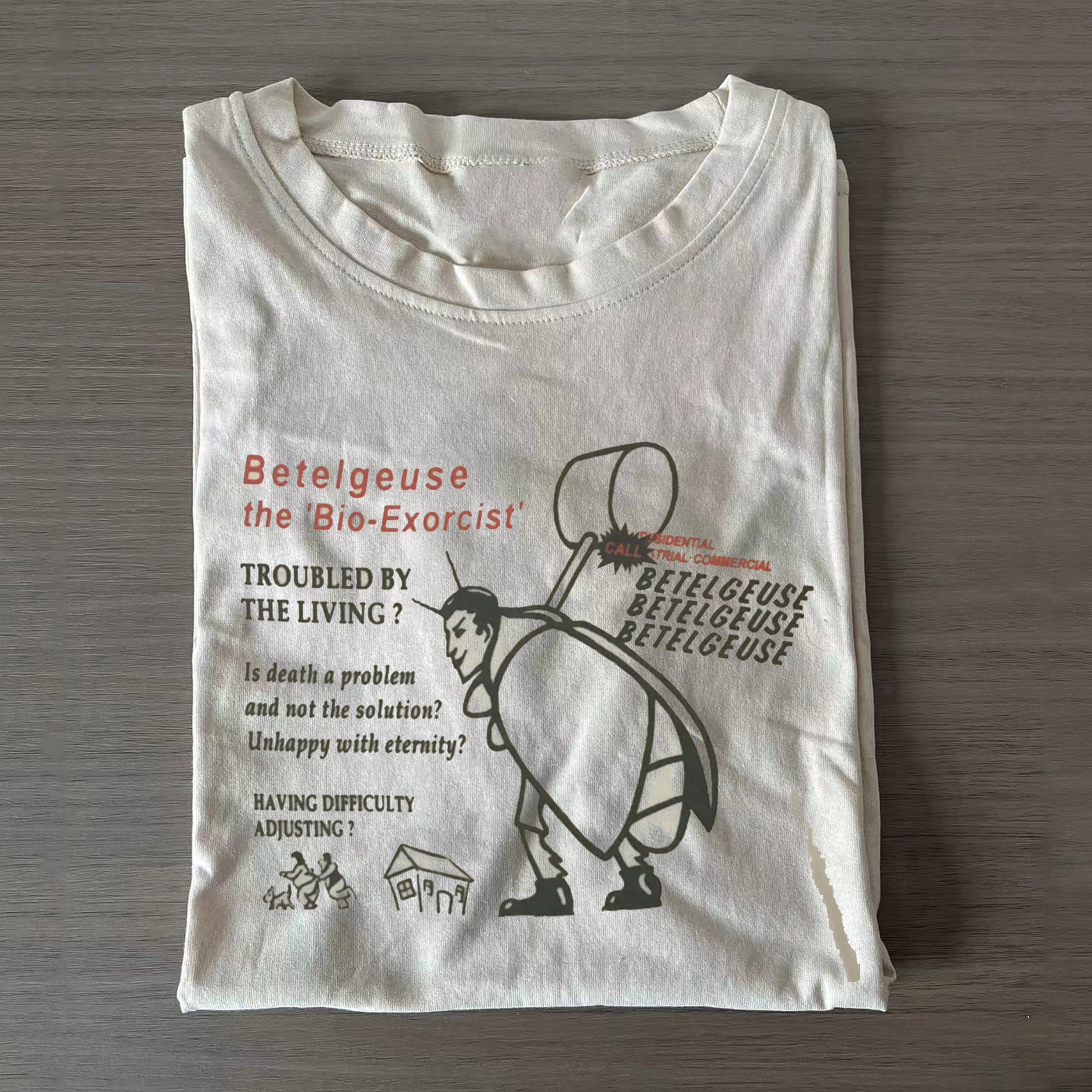 Bio Exorcist T-Shirt Troubled By The Living Merchandise Gifts For Men