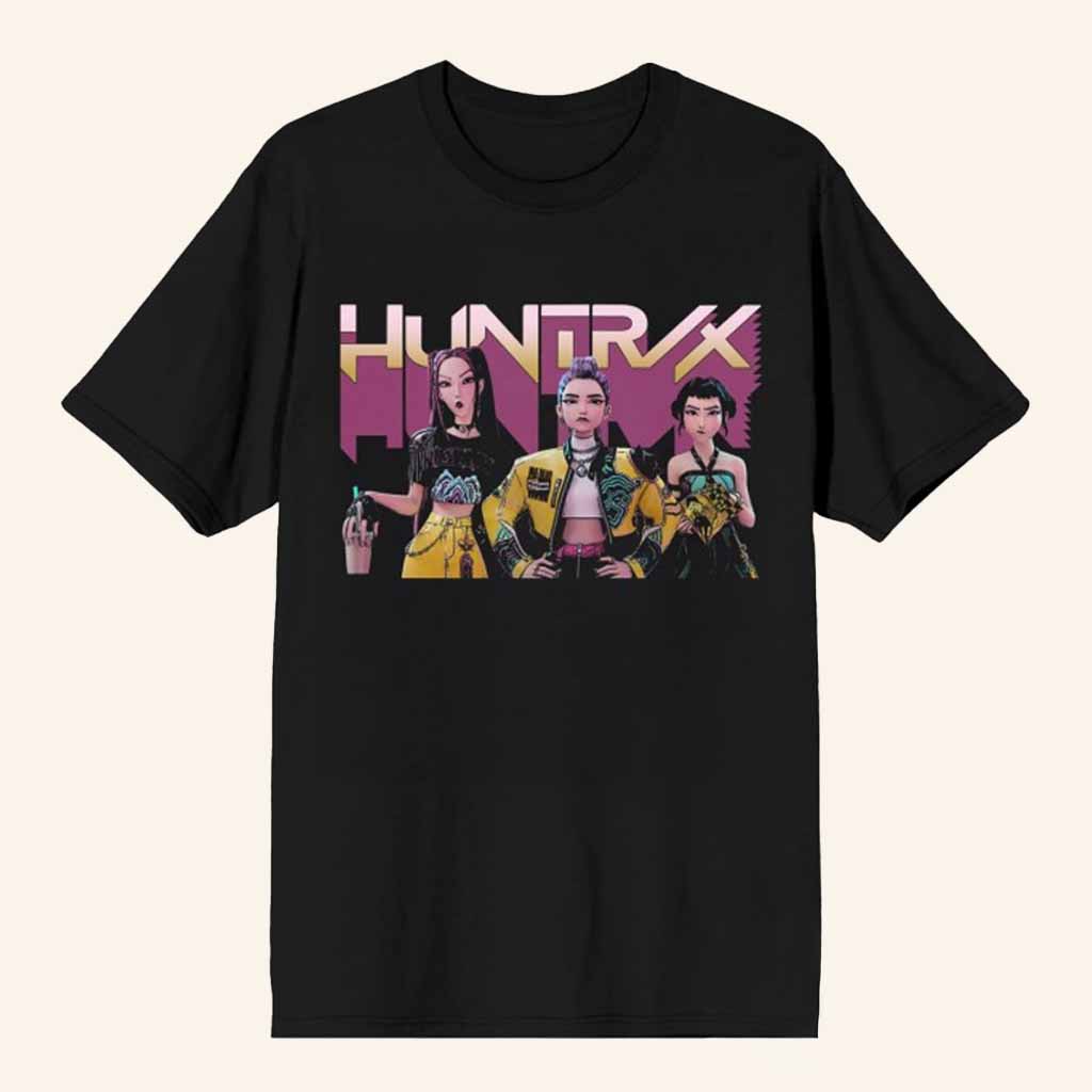 Bioworld Merch Kpop Demon Hunters Huntrix T-Shirt Unique Christmas Gifts For Sister