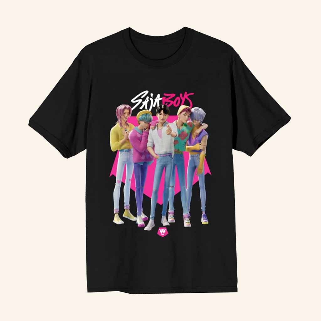 Bioworld Merch Kpop Demon Hunters Saja Boys T-Shirt Christmas Gifts For Friend Bioworld Merch Kpop Demon Hunters Saja Boys T-Shirt Christmas Gifts For Friend