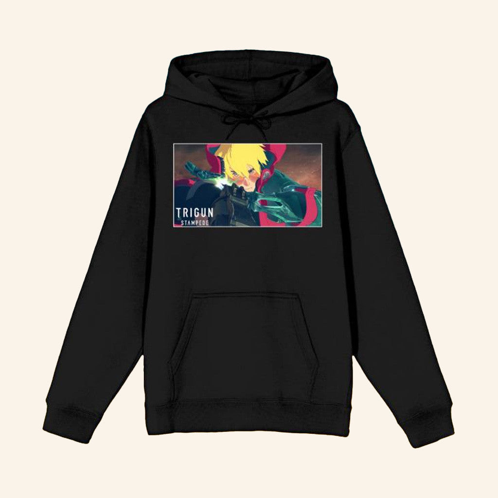 Bioworld Merch Trigun Stampede Vash And Logo Hoodie Best Gifts For Him Bioworld Merch Trigun Stampede Vash And Logo Hoodie Best Gifts For Him