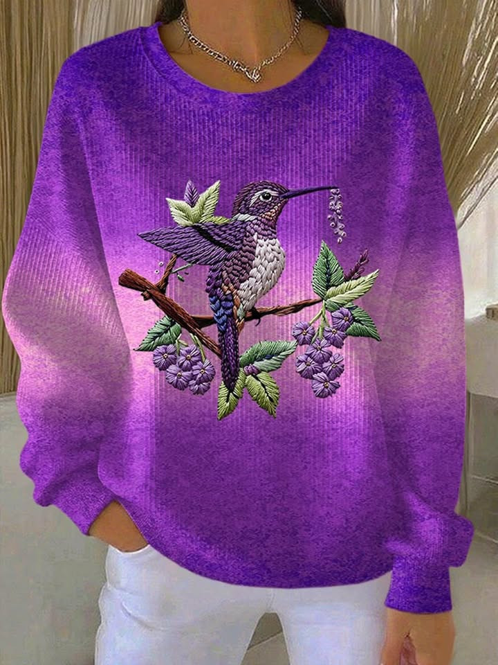 Bird Alzheimer's Awareness Sweatshirt Alzheimer's Support Clothing For Women's Gifts Bird Alzheimer's Awareness Sweatshirt Alzheimer's Support Clothing For Women's Gifts