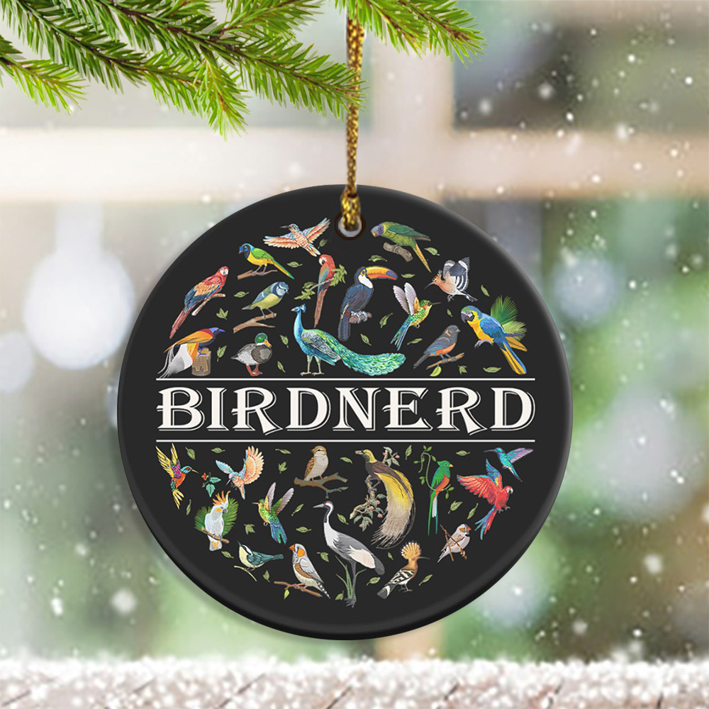 Bird Nerd Ornament Animal Christmas Ornaments Gifts For Bird Lovers