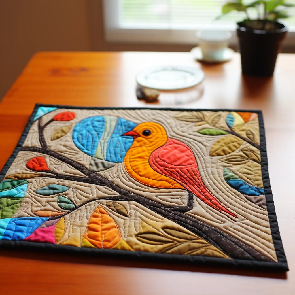 Bird Quilted Placemat Cute Elegant Placemats Best Gifts For Bird Lovers