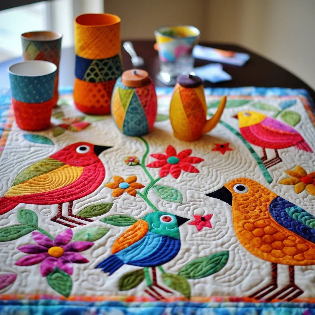 Bird Quilted Placemat Cute Placemats