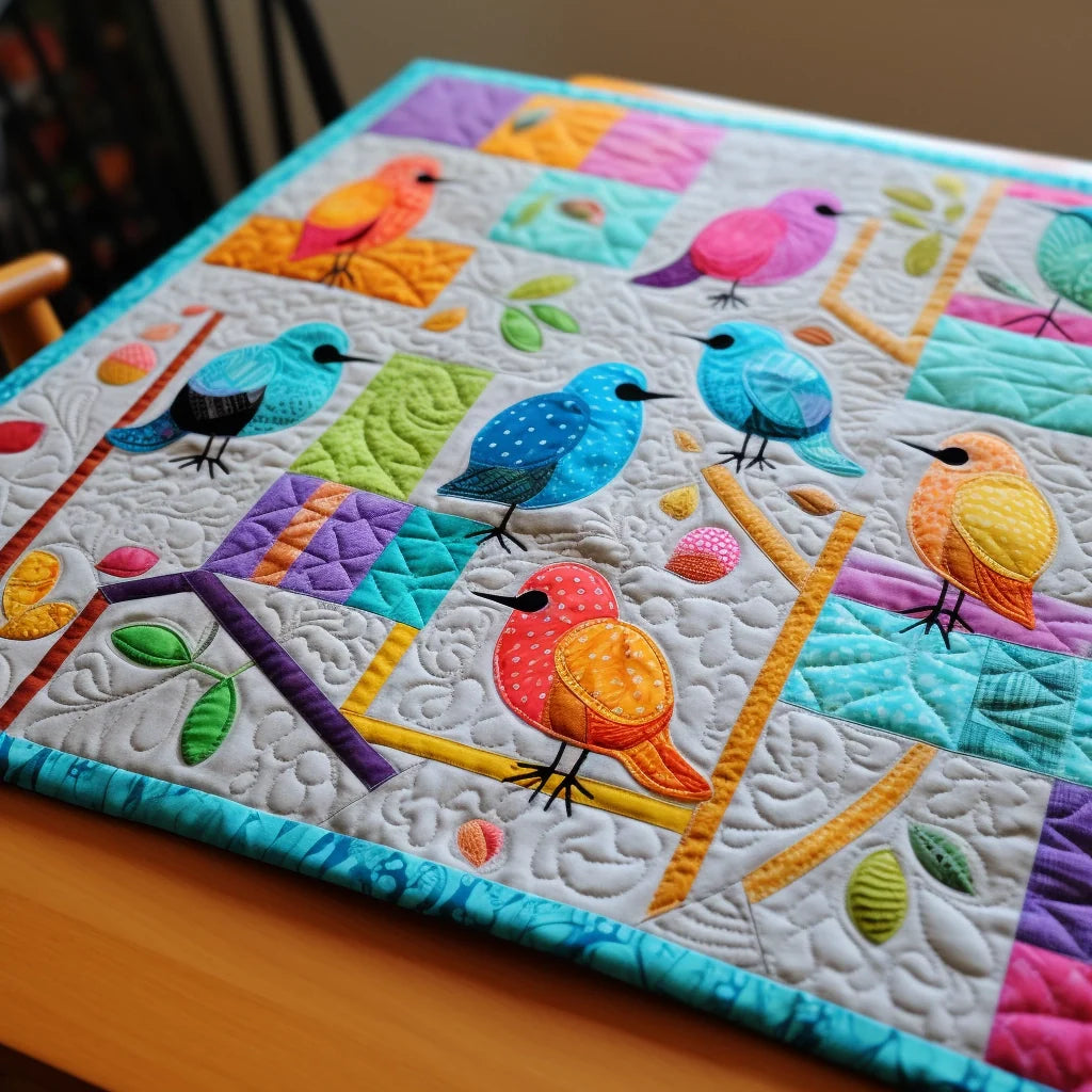Bird Quilted Placemat Cute Placemats Useful Gifts For Mom