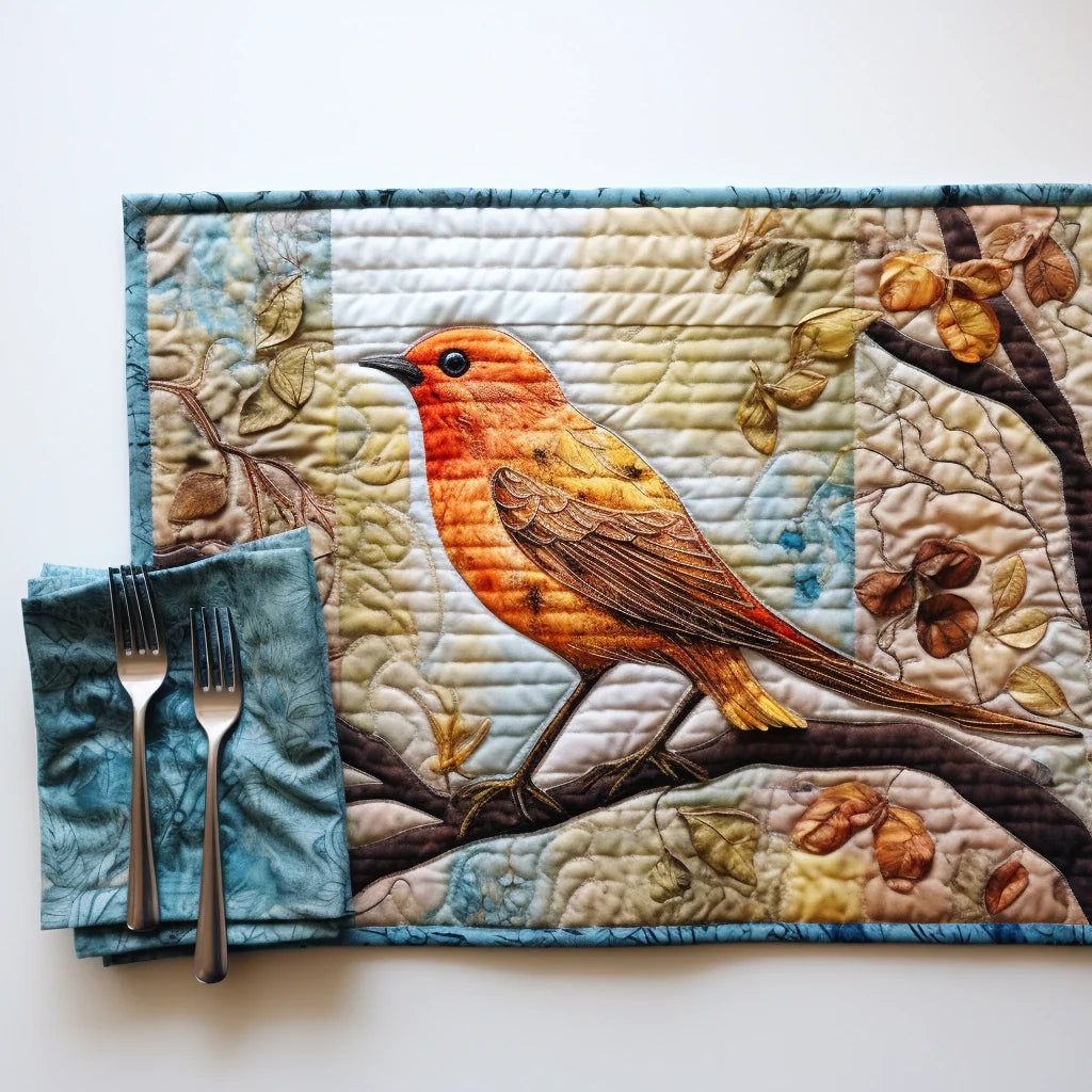 Bird Quilted Placemat Cute Table Mats Gifts For Dads Who Have Everything