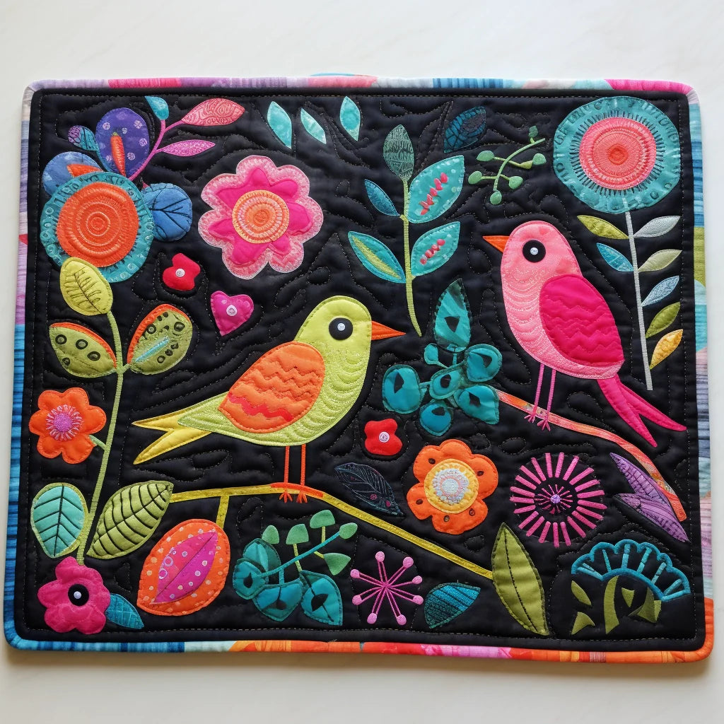 Bird Quilted Placemat Washable Placemats Best Gifts For Bird Lovers
