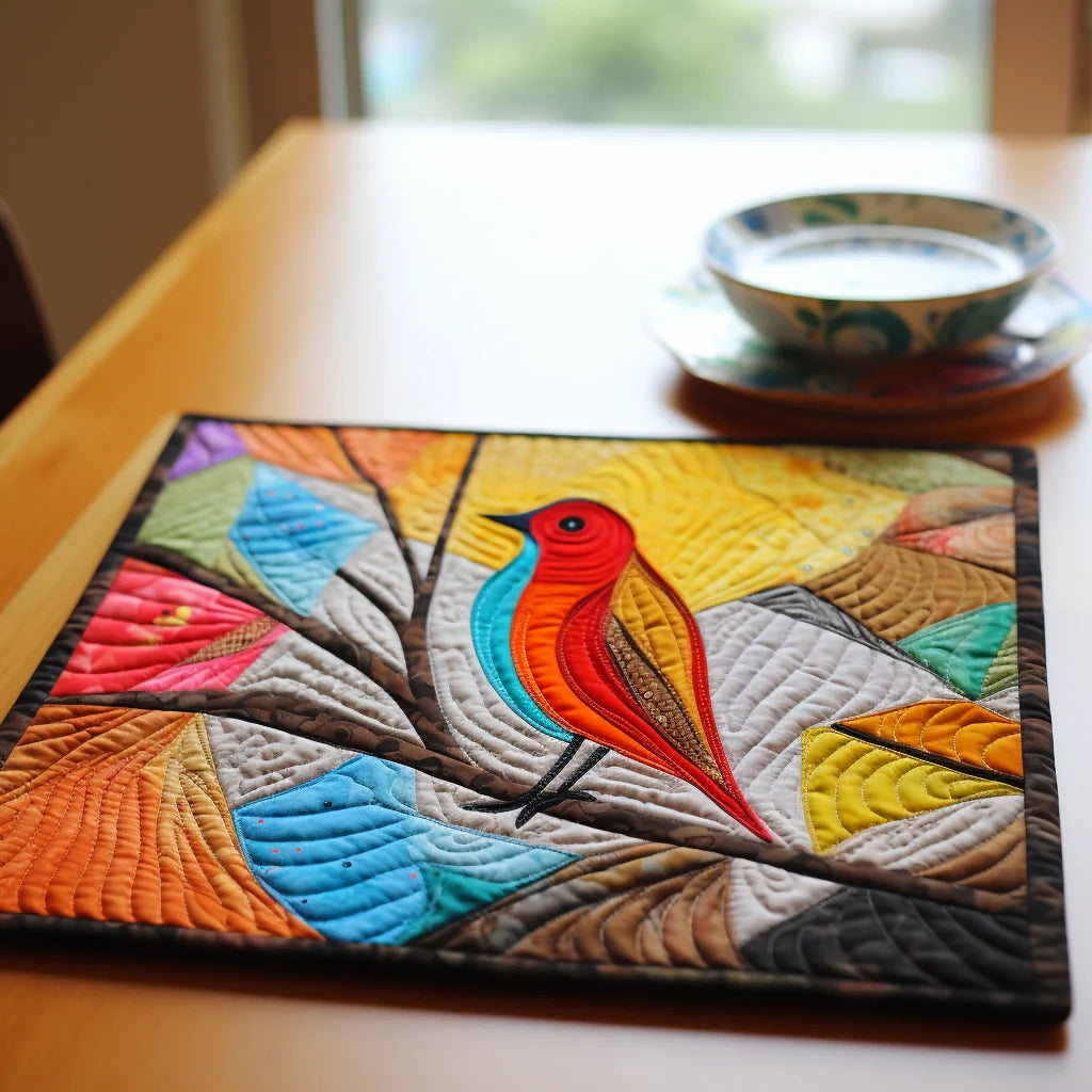 Bird Quilted Placemat Washable Placemats Cool Gifts For Bird Lovers