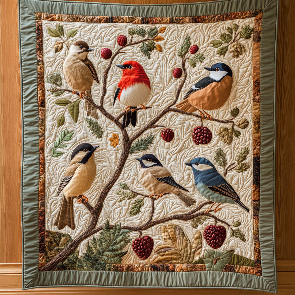 Bird Song Quilt Blanket King Size Blanket Christmas Gifts For Teens