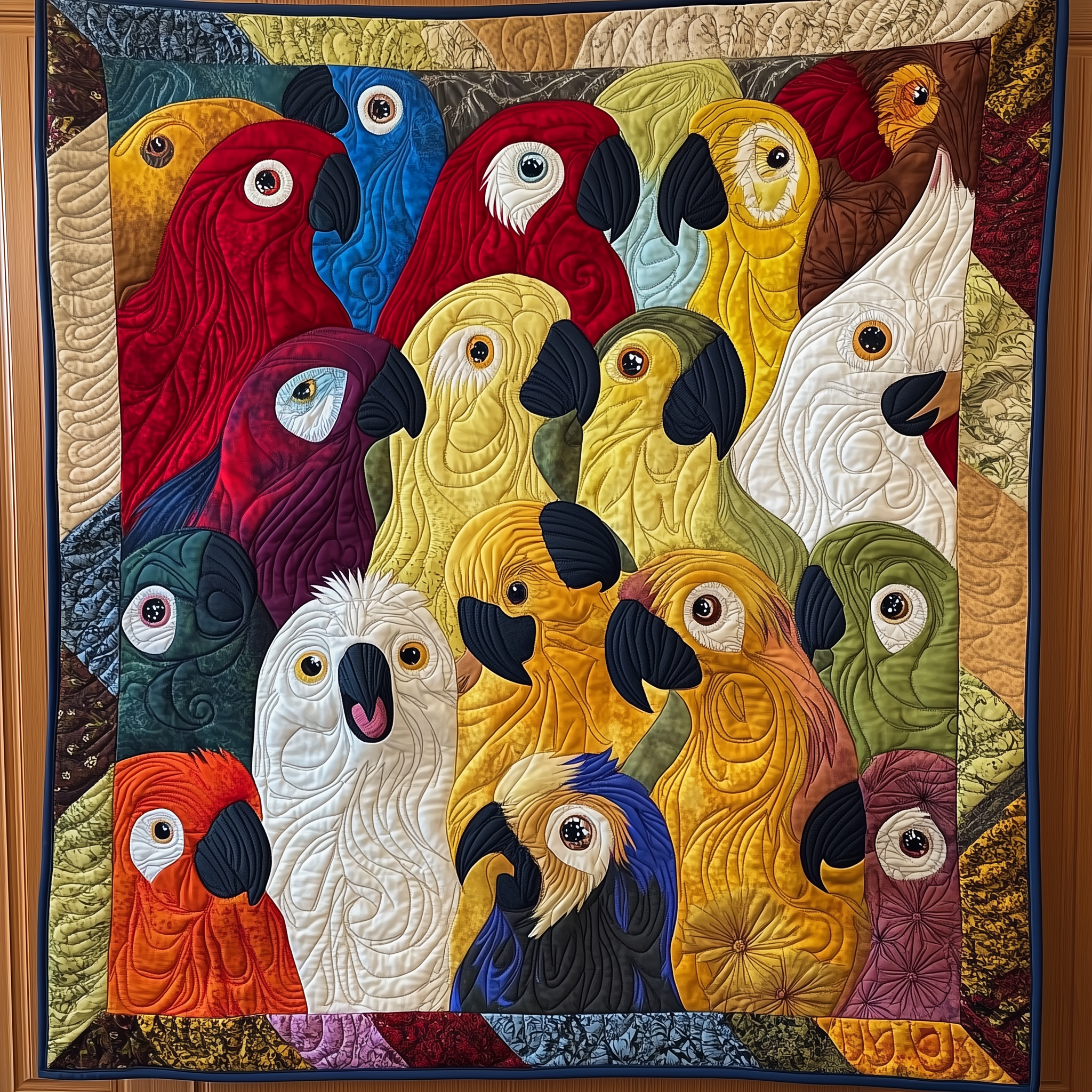 Bird Wildlife Nature Theme Tree Quilted Blanket Forest Wildlife Gift Ideas For Bird Lovers