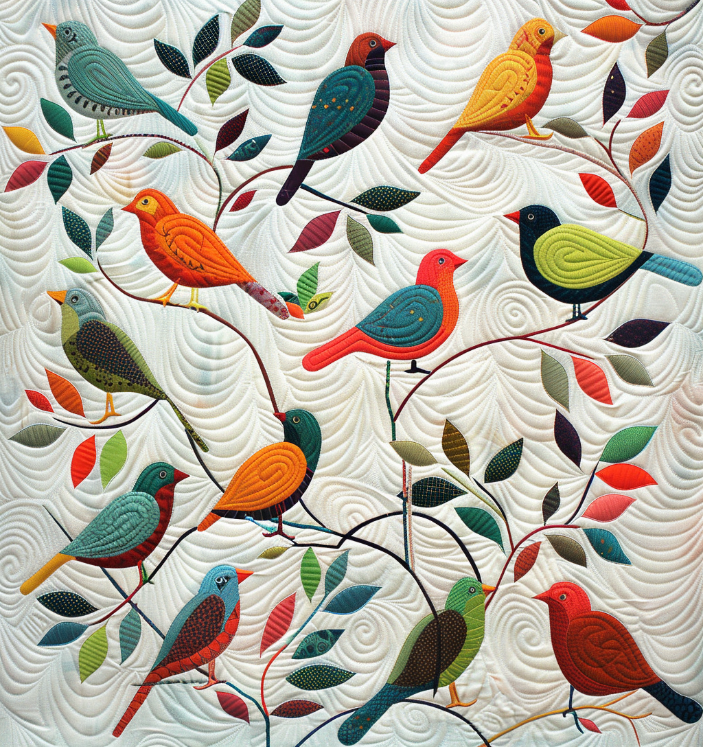 Birds Quilt Blanket Christmas Throws Good Family Christmas Presents