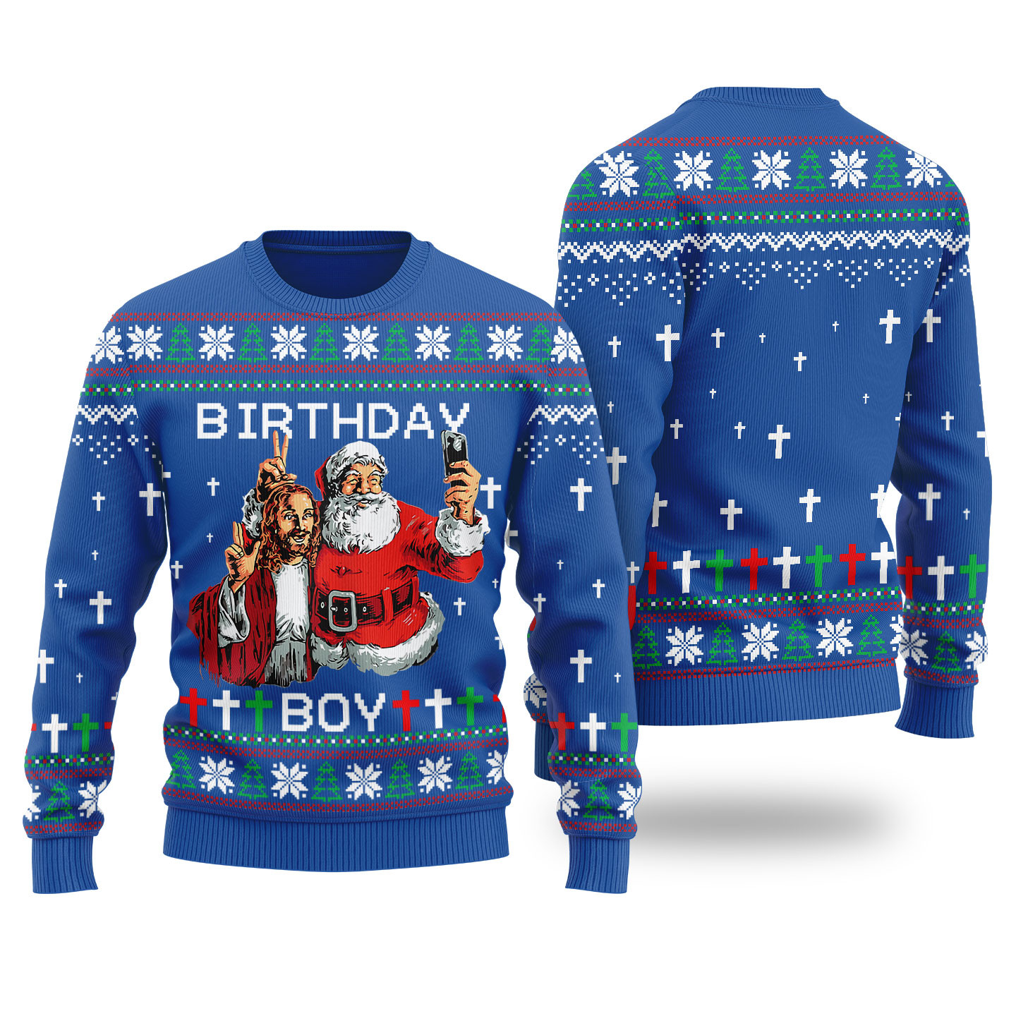 Birthday Boy Funny Christmas Sweater Royal Perfect Holiday Gift Merch for Sweater Lovers