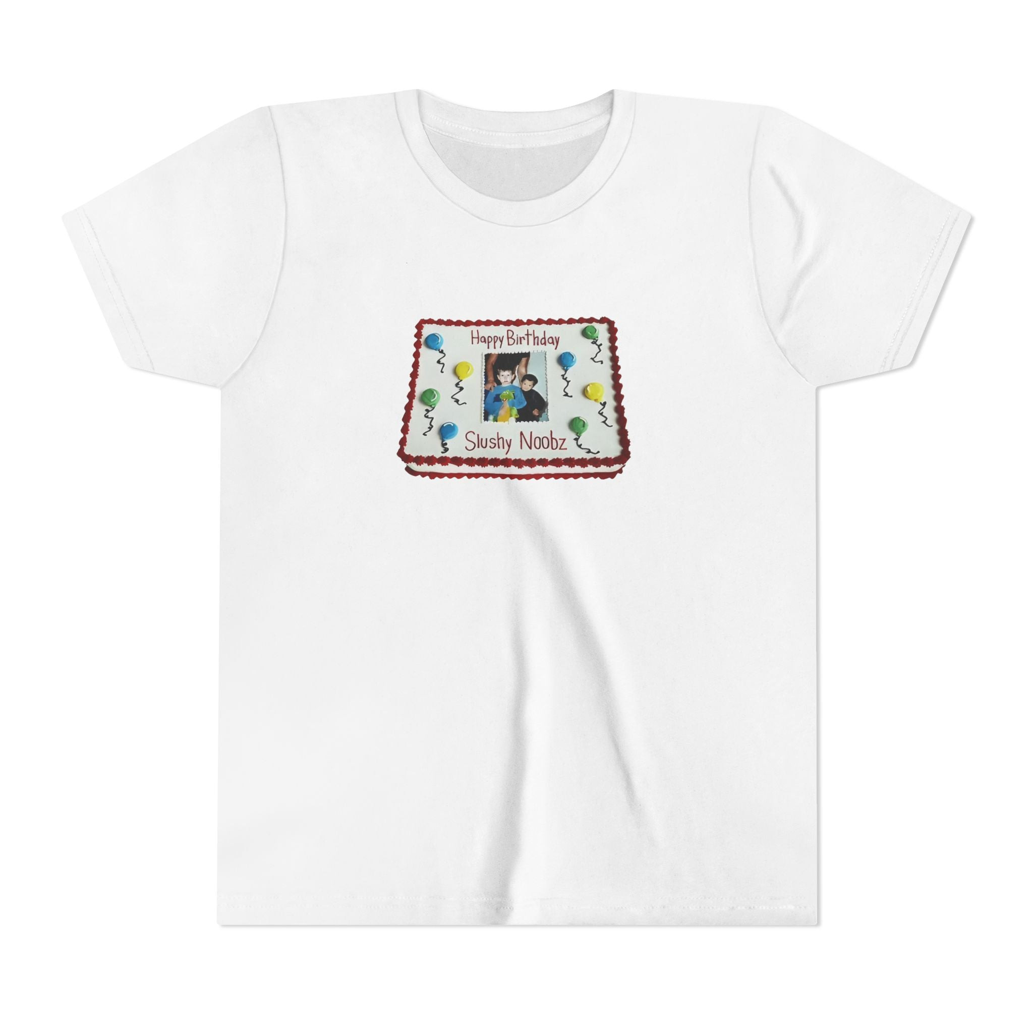 Birthday Cake Slushy Noobz merch Youth Short Sleeve Tee Gifts For Best Friend Birthday Cake Slushy Noobz merch Youth Short Sleeve Tee Gifts For Best Friend