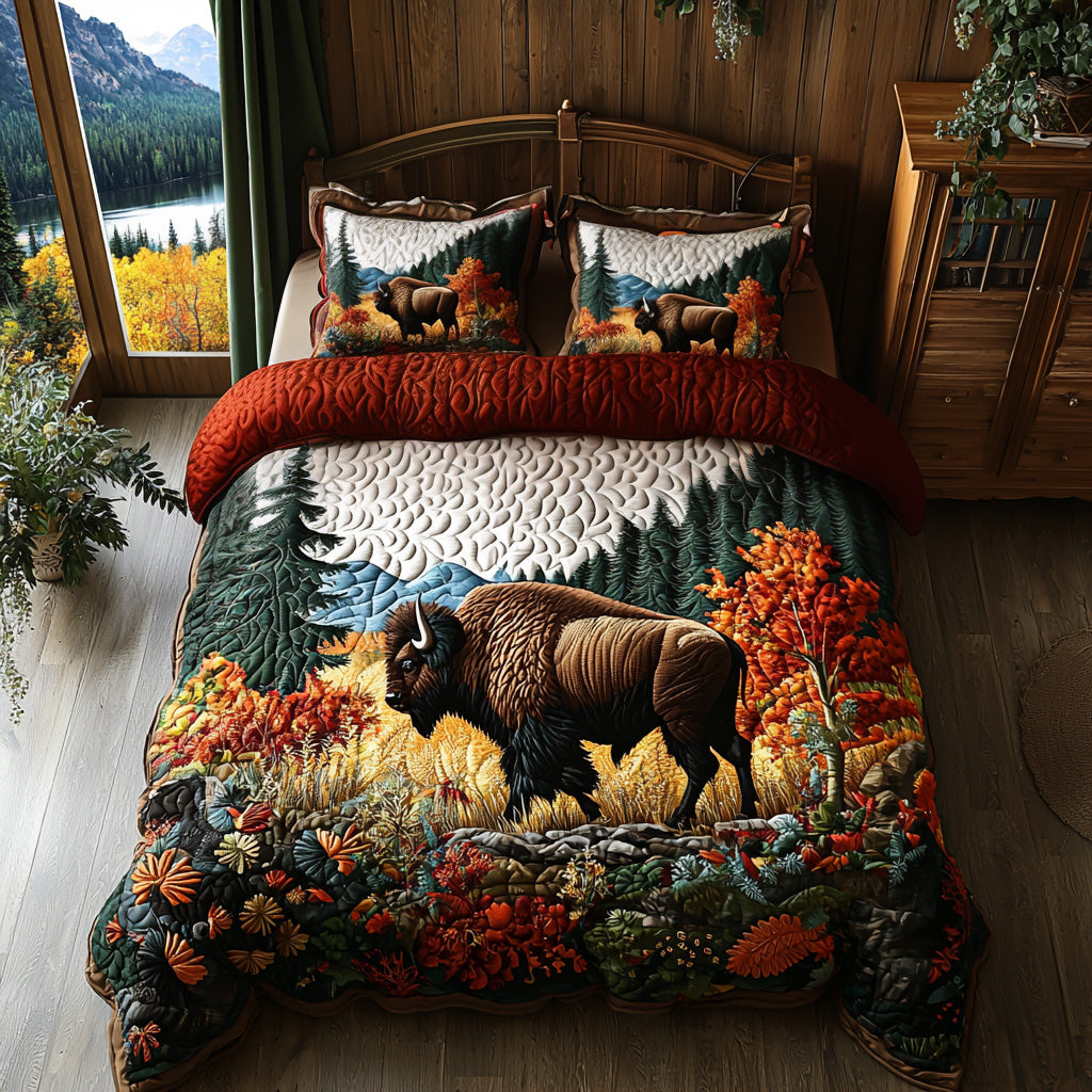 Bison Creek Quilted Bedding Set Cool Bedroom Decor Fun Fall Gift Ideas
