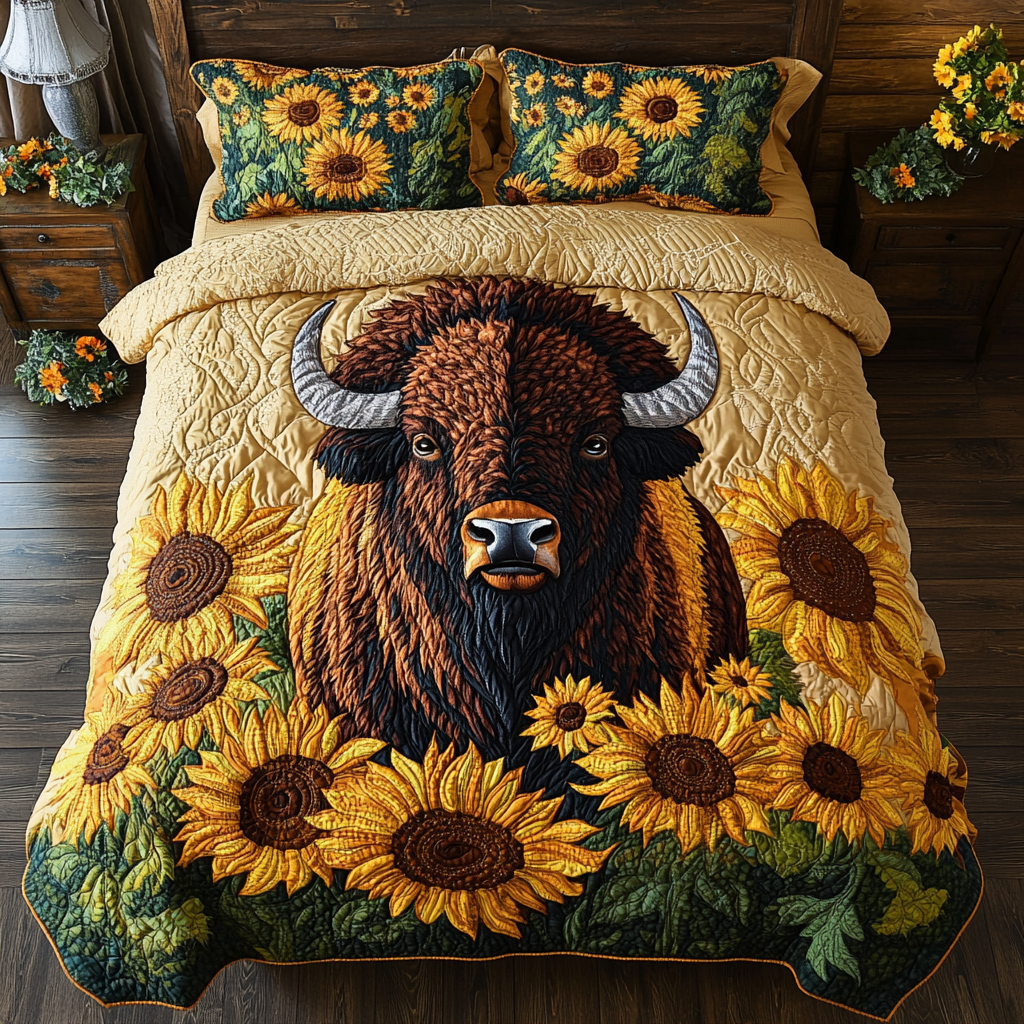 Bison Legacy Quilted Bedding Set Best Bedspread Set Awesome Bison Gifts