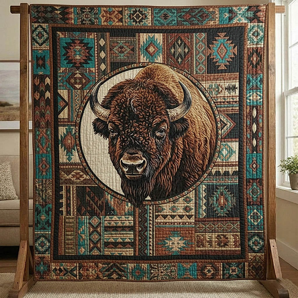 Bison Legacy Quilted Blanket Decorations For Your Bedroom Best Gift For Father