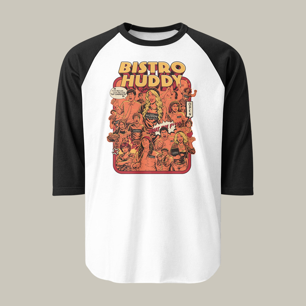 Bistro Huddy Full Staff Raglan Drew Talbert Fan Apparel Present For Husband