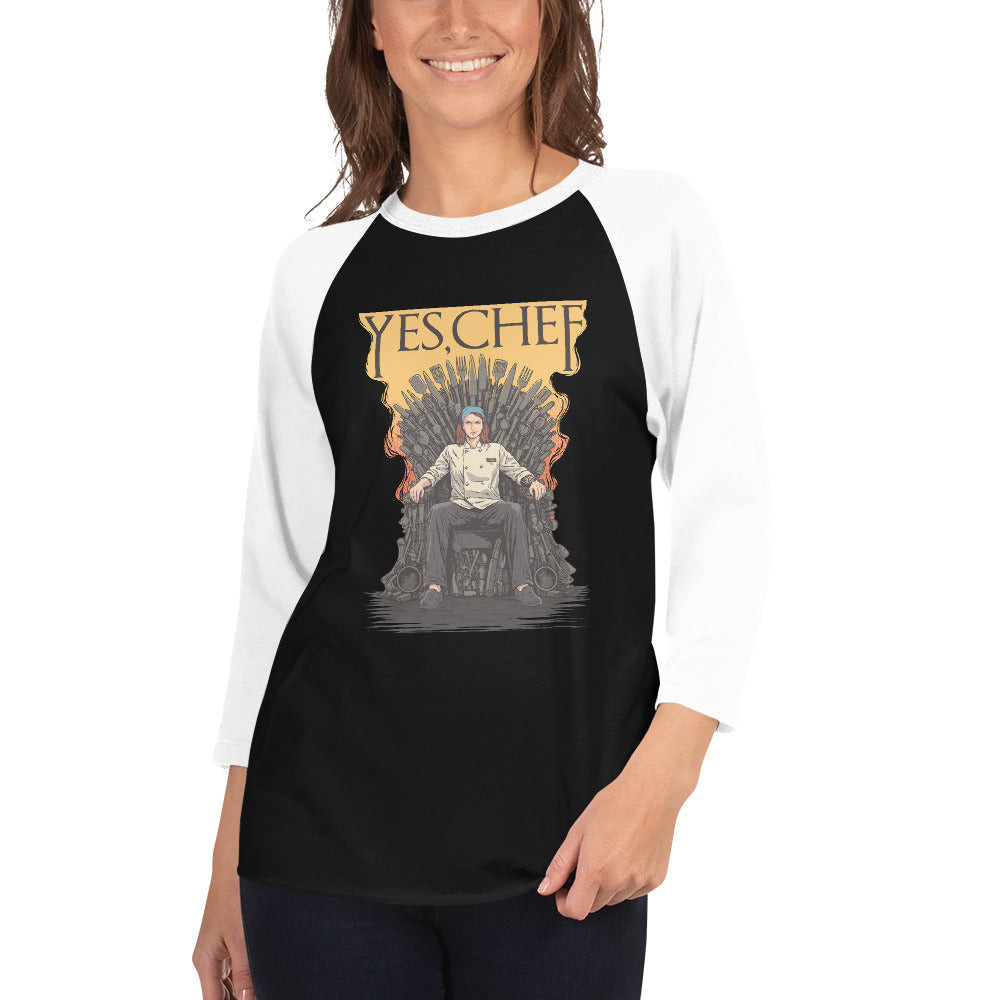 Bistro Huddy Ruby Yes Chef Raglan Bistro Huddy Clothing Funny Present For Enthusiast