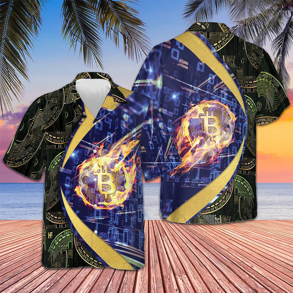 Bitcoin Blockchain Hawaiian Shirt Mens Tropical Button Down Present Ideas For Boyfriend Bitcoin Blockchain Hawaiian Shirt Mens Tropical Button Down Present Ideas For Boyfriend