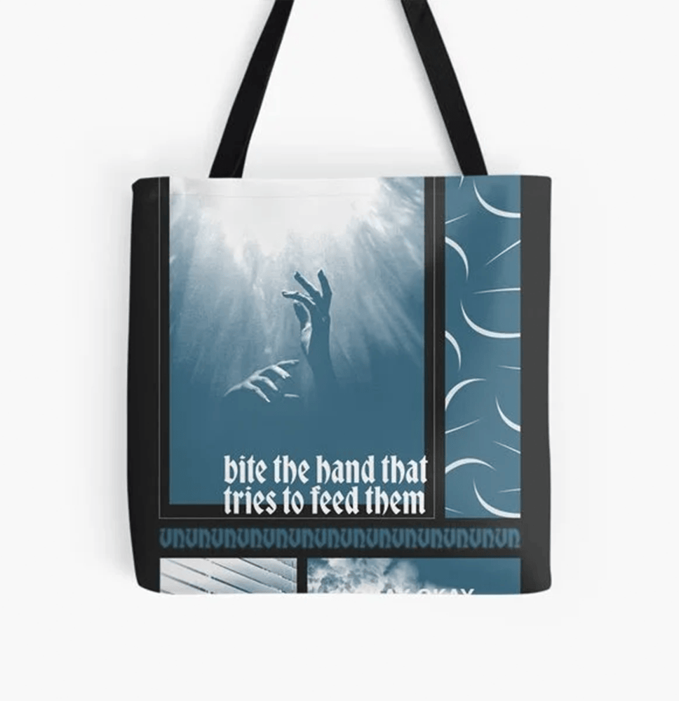 Bite The Hand by Baby Keem Song Quote Tote Bag Baby Keem 2026 Tour Merch Unique Gift For Fans