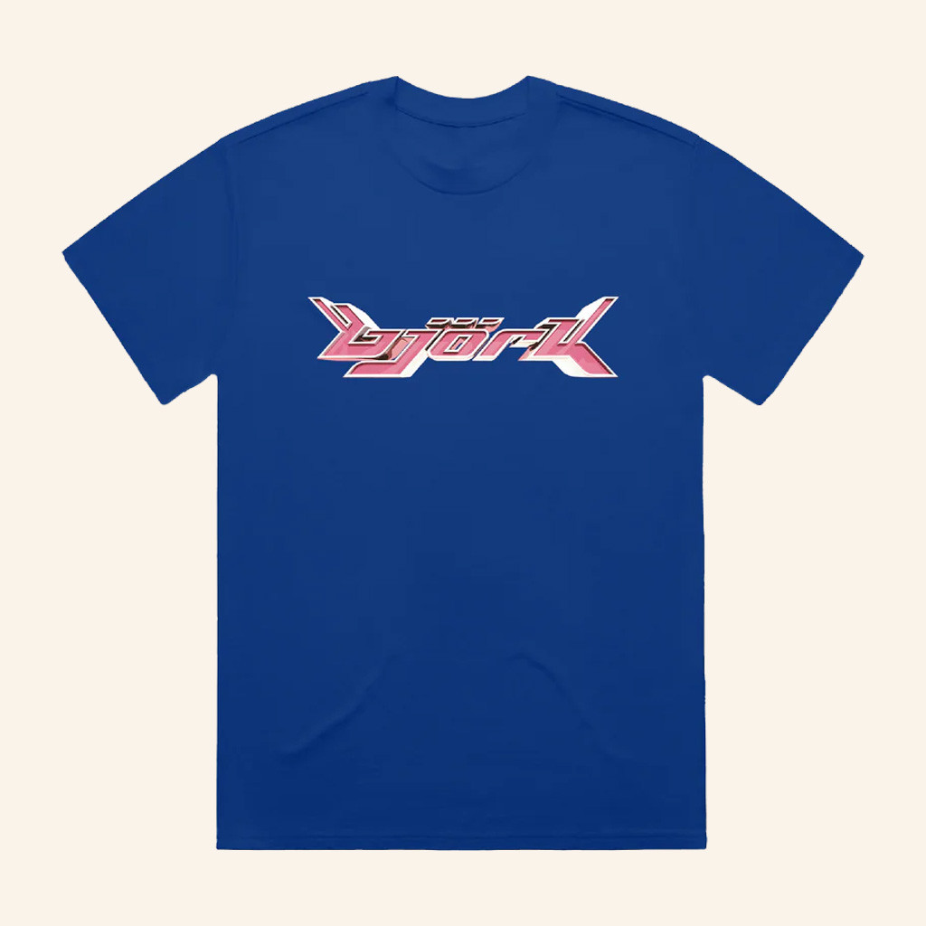 Bjork Merch Bjork Pink Post Logo T-Shirt Gift Ideas For Music Lovers