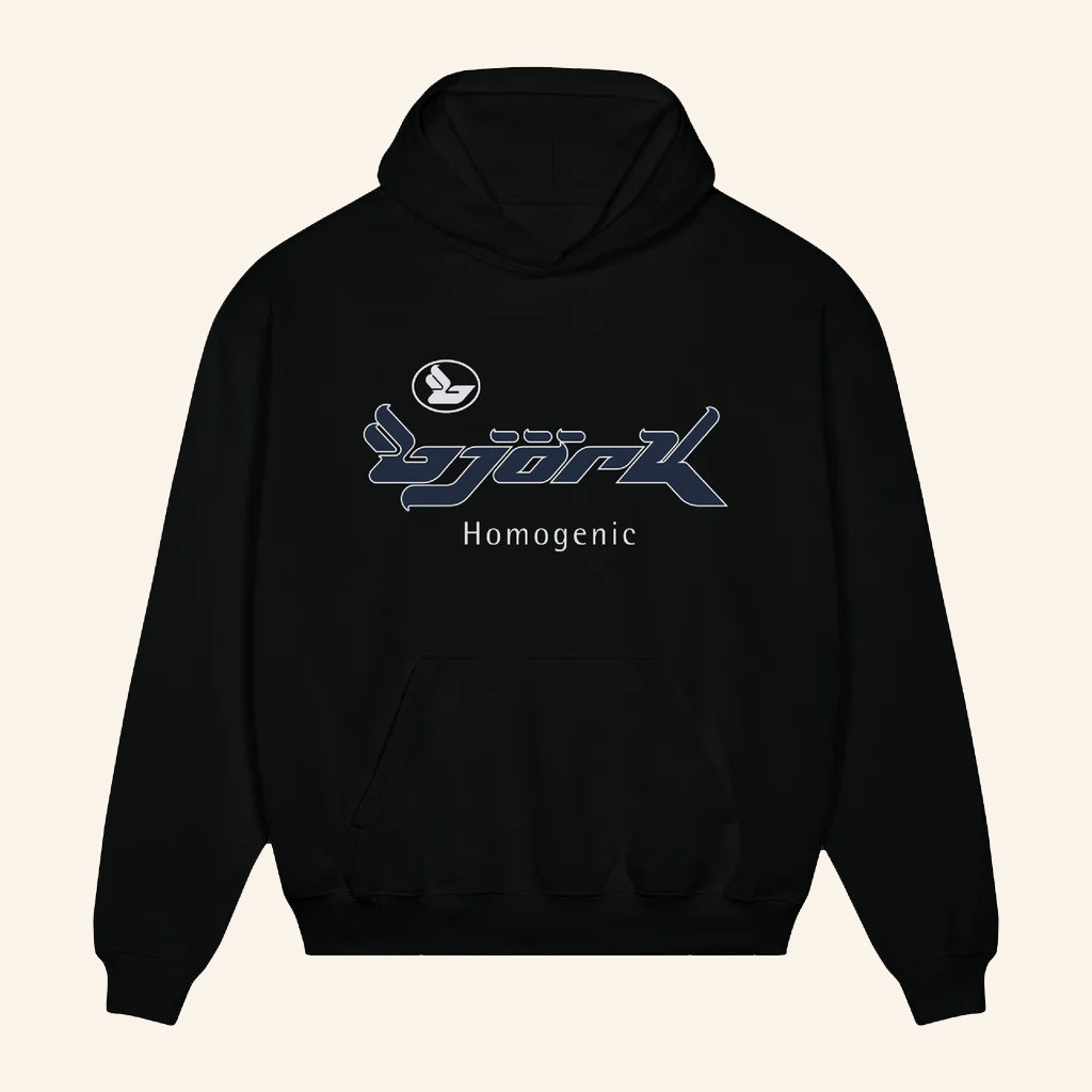 Bjork Merch Homogenic Logo Hoodie Christmas Presents For Music Lovers Bjork Merch Homogenic Logo Hoodie Christmas Presents For Music Lovers