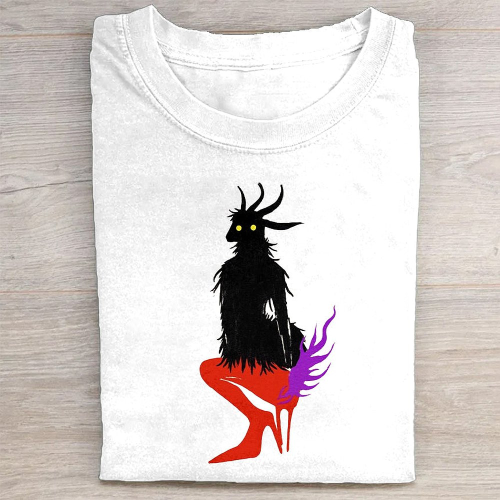 Black And Red Abstract Design T-Shirt Modern Graphic Tee For Men And Women