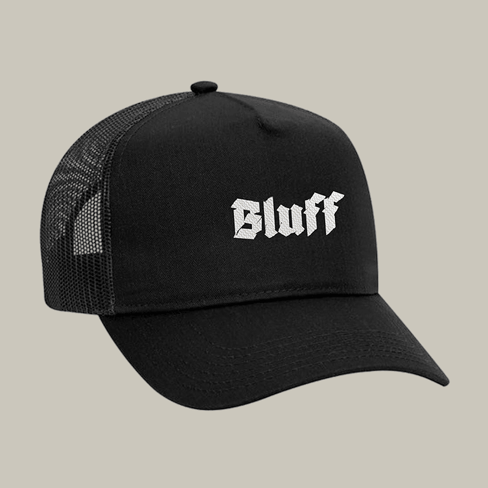 Black Bluff Poker Themed Trucker Hat Casino Themed Cap Best Gift For Poker Enthusiasts