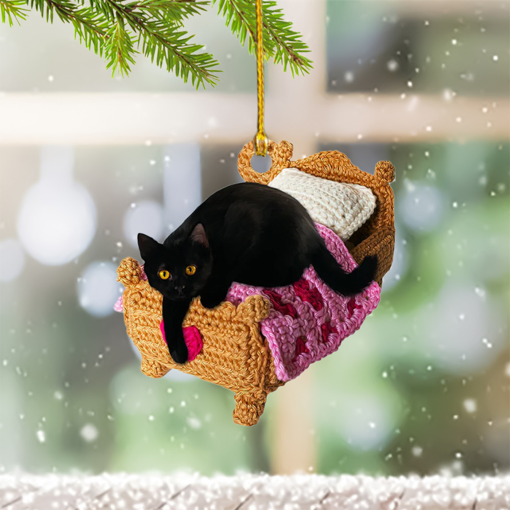 Black Cat Christmas Ornament 2024 Black Cat Ornaments For Christmas Tree