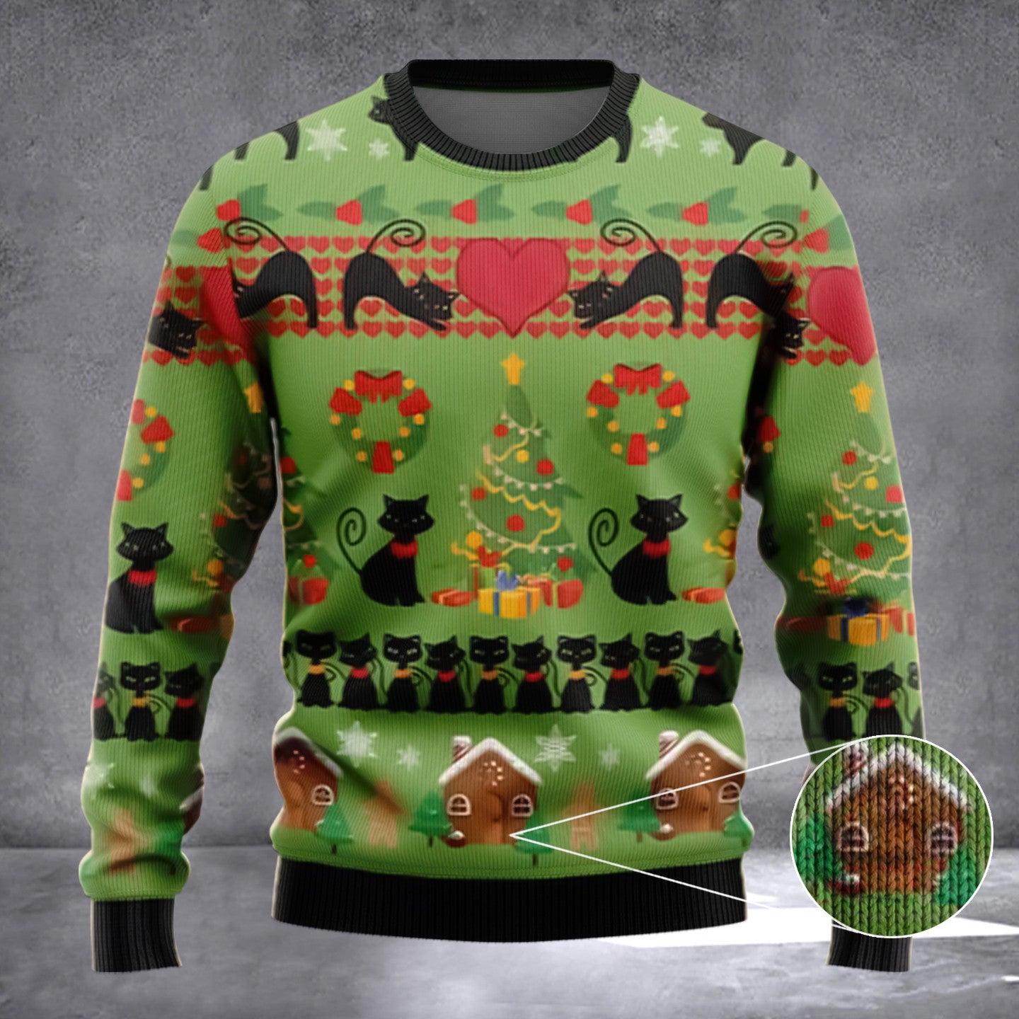 Black Cat Christmas Ugly Christmas Sweater Holiday Themed Cat Xmas Presents Black Cat Christmas Ugly Christmas Sweater Holiday Themed Cat Xmas Presents