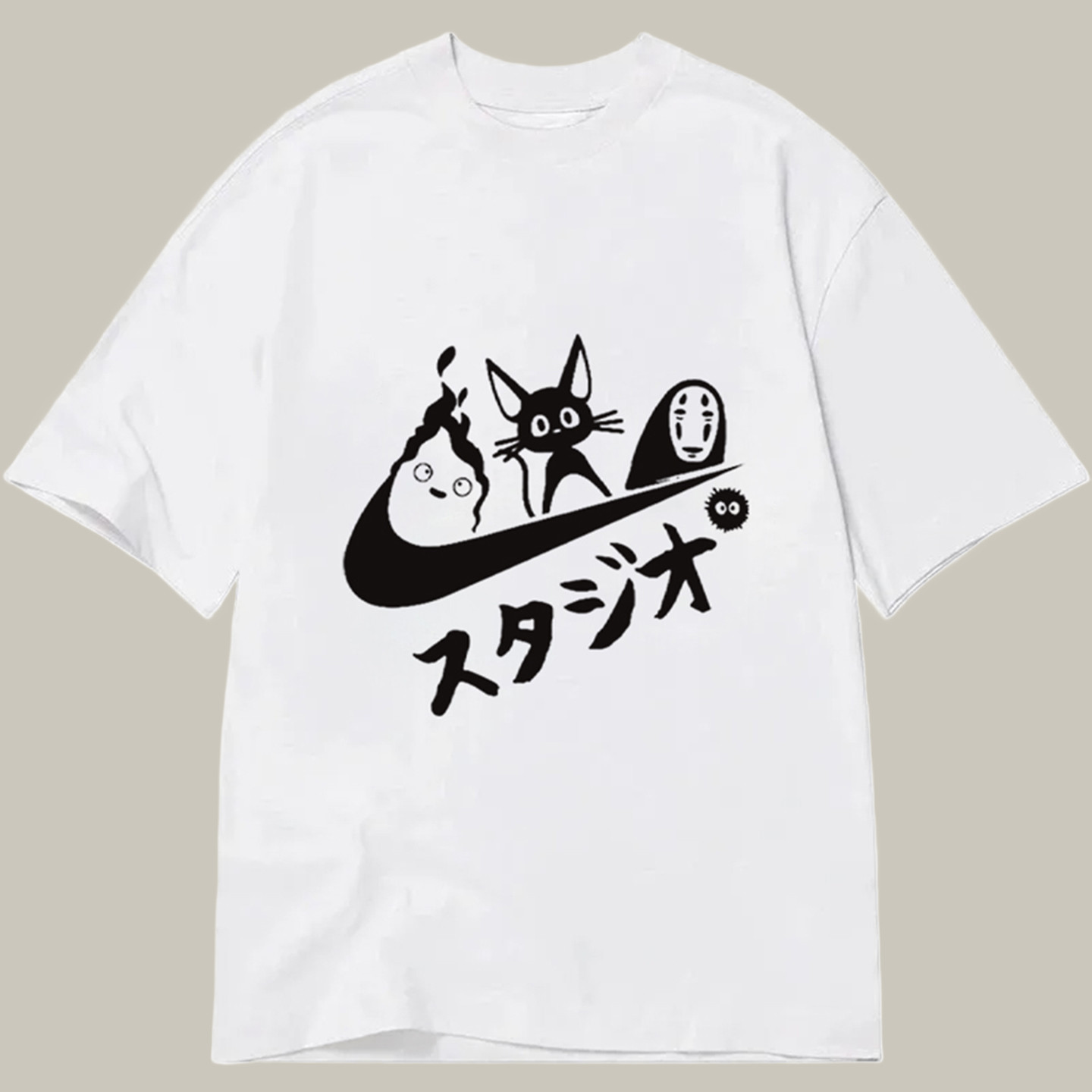 Black Cat Ghibli Vintage Classic Shirt Funny T-Shirts Christmas Gifts For Teens