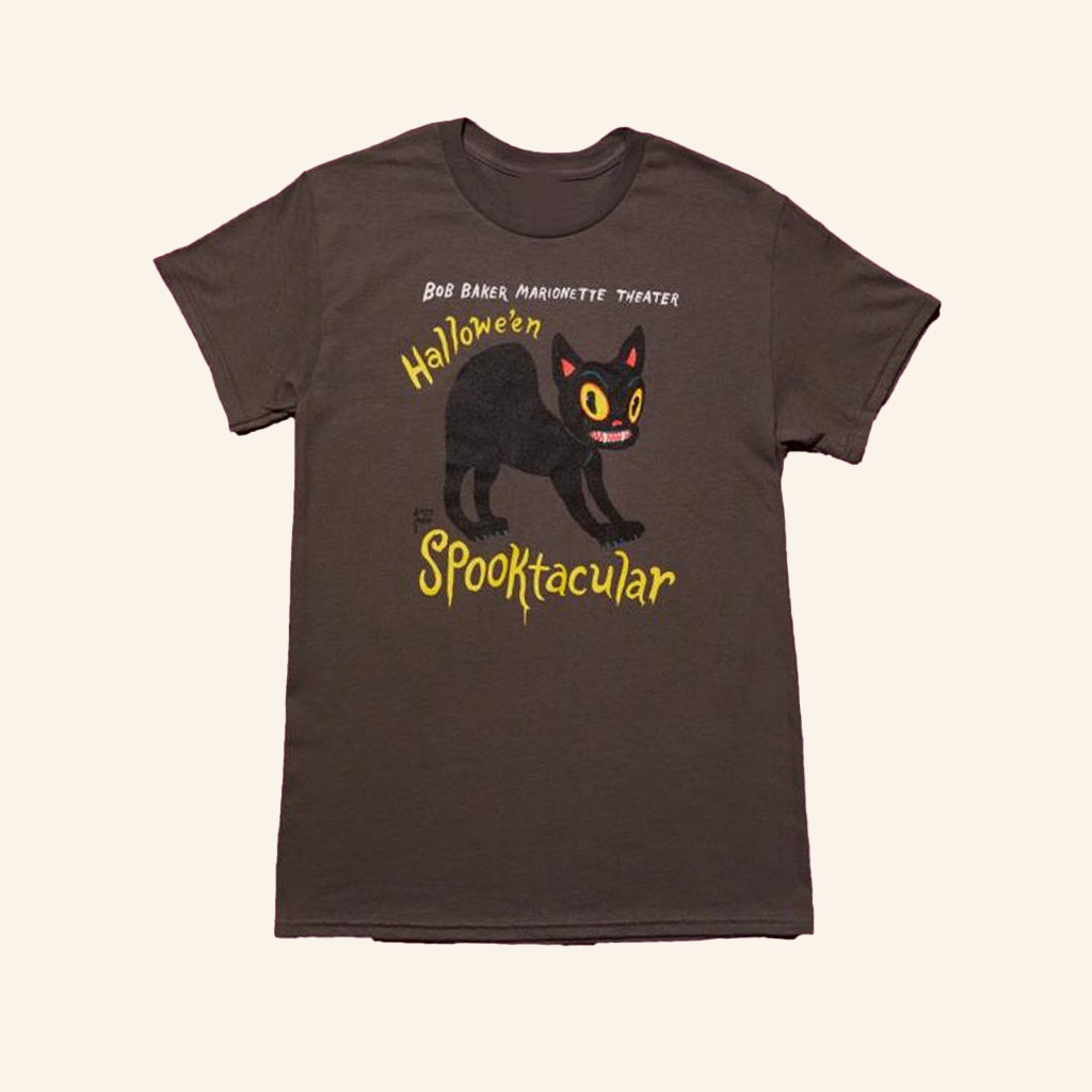 Black Cat Halloween Spooktacular T-Shirt Bob Baker Marionette Theater Merch Gifts For Her Black Cat Halloween Spooktacular T-Shirt Bob Baker Marionette Theater Merch Gifts For Her