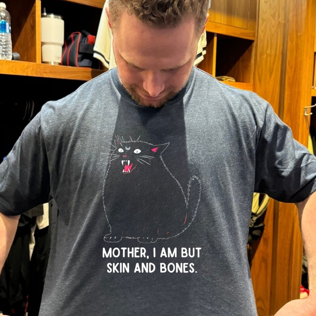 Black Cat Mother I Am But Skin And Bones T-Shirt Good Gifts For Mom
