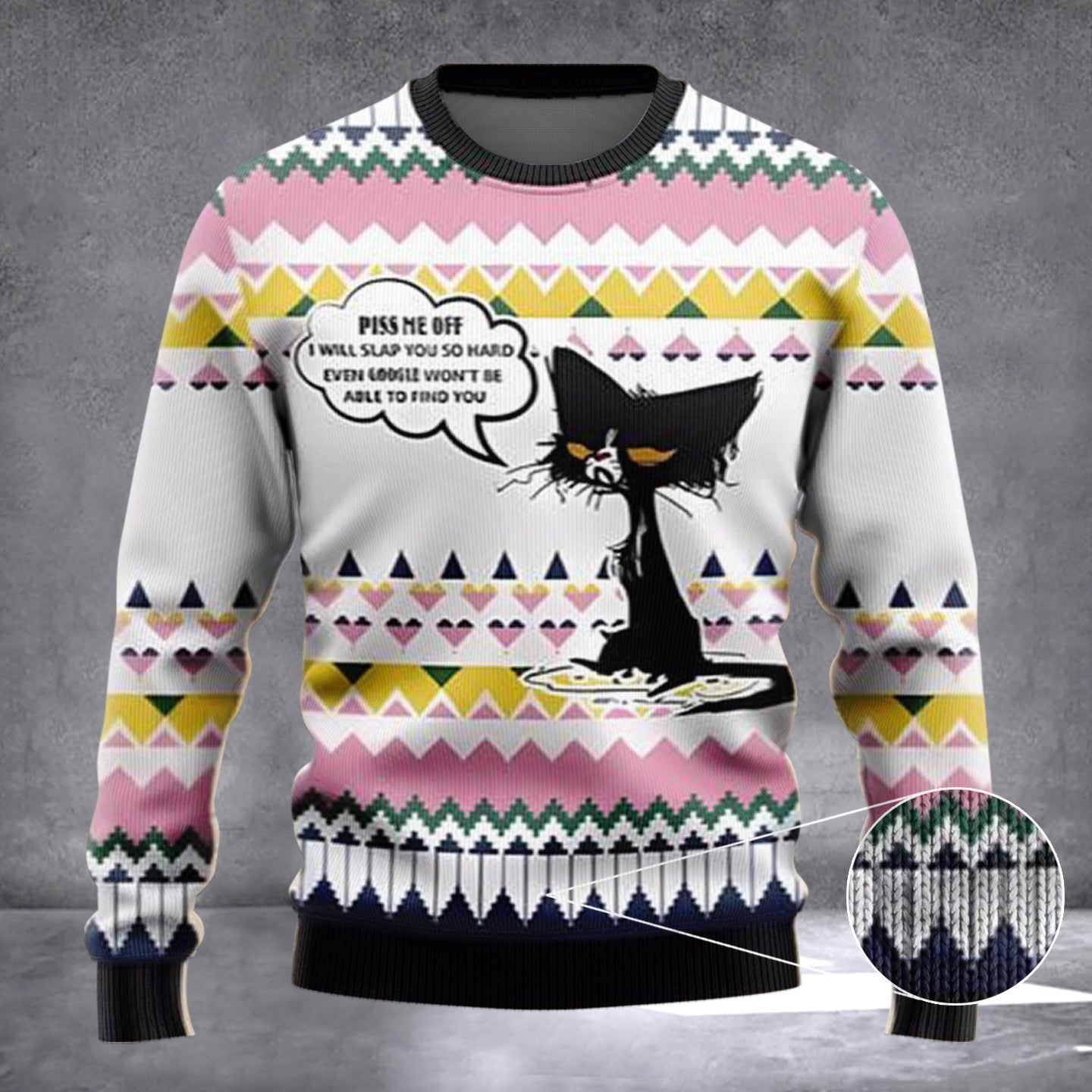 Black Cat Piss Me Off Ugly Christmas Sweater Funny Cat Xmas Sweater Gifts For Friends Black Cat Piss Me Off Ugly Christmas Sweater Funny Cat Xmas Sweater Gifts For Friends