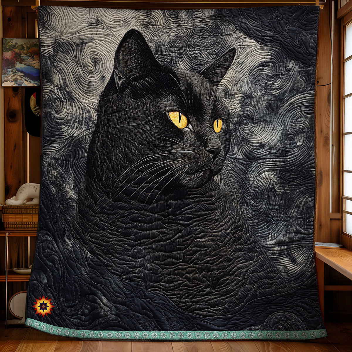Black Cat Quilt Blanket Mothers Day Blanket Mother's Day Gifts For Wife