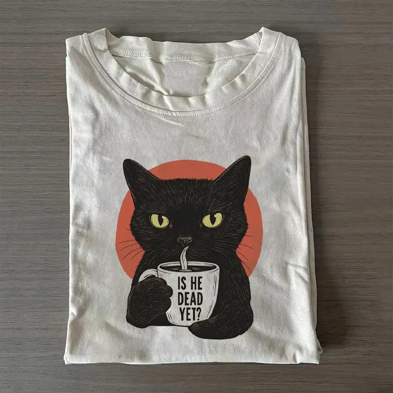 Black Cat Resist T-Shirt Feminist Protest Graphic Tee Gift For Activists